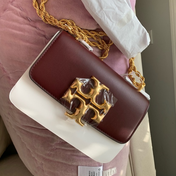 NWT Tory Burch Eleanor bag in Claret - Picture 2 of 5
